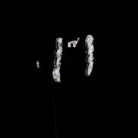 14K White Gold Mixed Shape Diamond Crawler Earrings with Pear, Oval, Emerald Cut, and Marquise Lab Grown Diamonds - 4.26 Carat Total Diamond Weight - Covaloro Fine Jewelry