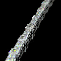 14K White Gold Mixed Shape Lariat Necklace with Marquise and Brilliant Cut Lab Diamonds - 13.91 Carat Total Diamond Weight - Covaloro Fine Jewelry