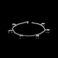 14K White Gold Mixed Shape Station Bracelet with Bezel-Set Lab Diamonds - 2.25 Carat Total Weight - Covaloro Fine Jewelry