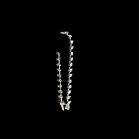 14K White Gold Mixed Shape Station Bracelet with Lab-Grown Marquise, Pear, and Oval Diamonds - 6.17 Carats Total Diamond Weight - Covaloro Fine Jewelry