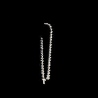 14K White Gold Mixed Shape Station Bracelet with Oval, Pear, Marquise, and Heart Cut Lab Diamonds - 6.84 Carats Total Diamond Weight - Covaloro Fine Jewelry