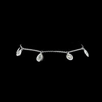 14K White Gold Mixed Shape Station Bracelet with Pear, Heart, Emerald, and Round Lab Diamonds - 2.31 Carat Total Weight - Covaloro Fine Jewelry