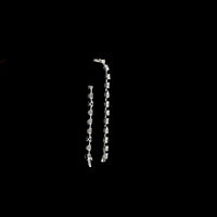 14K White Gold Mixed Shape Station Bracelet with Radiant, Oval, and Pear Lab Diamonds - 6.21 Carats Total Diamond Weight - Covaloro Fine Jewelry