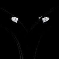 14K White Gold Mixed Shape Stud Earrings with Emerald Cut and Heart Shape Lab Diamonds - 1.54 Carats Total Diamond Weight - Covaloro Fine Jewelry