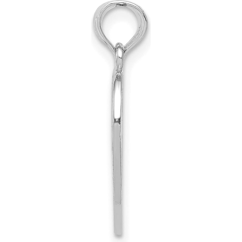 14K White Gold Mother-Daughter 2-Piece Break-Apart Pendant with Enamel Roses by Oro Pregiato