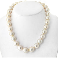 14K White Gold Necklace with South Sea Cultured Pearls - 138.1 Grams
