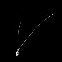 14K White Gold North-South Marquise Cut Lab Diamond Pendant with Bezel Setting and Accent Diamonds - 2.62 Carat Total Weight, E-F Color VS Clarity - Covaloro Fine Jewelry