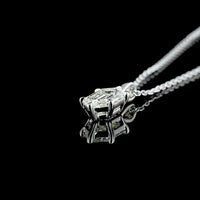 14K White Gold North-South Step Marquise Solitaire Pendant with 1.06 Carat Lab Diamond - G Color VVS2 Clarity - Covaloro Fine Jewelry