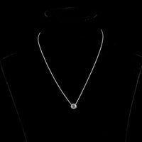 14K White Gold Octagon Nova Lab Diamond Solitaire Pendant - 1.10 Carat Total Weight, Bezel Set, VVS2 Clarity - Covaloro Fine Jewelry