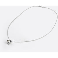 14K White Gold Old European Cut Lab Diamond Solitaire Pendant - 2.56 Carat, D VS1 Quality - Covaloro Fine Jewelry