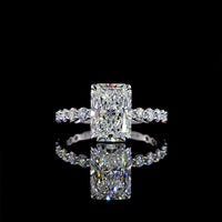 14K White Gold Oval Cut Lab Diamond Solitaire Ring - 1.51 Carat D VVS2 IGI Certified - Covaloro Fine Jewelry