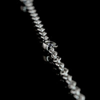 14K White Gold Oval Cut Lab Diamond Station Line Tennis Necklace with Bezel Set Accents - 1.52 Carats Total Diamond Weight - Covaloro Fine Jewelry