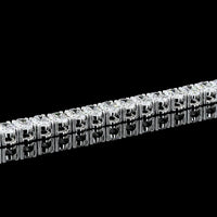14K White Gold Oval Cut Lab Diamond Tennis Bracelet - 7.00 Carats Total Diamond Weight, 61 Stones E-F Color VS2 Clarity - Covaloro Fine Jewelry
