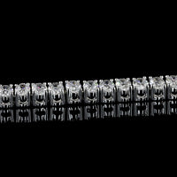 14K White Gold Oval Cut Tennis Bracelet with 72 Lab Diamonds - 5.06 Total Carat Weight, E-F Color VS2 Clarity - Covaloro Fine Jewelry