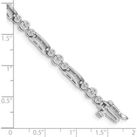 14K White Gold Paperclip Link Tennis Bracelet with Bezel Set Round Diamonds - 1.8 Carat Total Diamond Weight by Monteluci Fine Jewelry