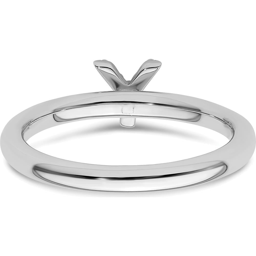 14K White Gold Pavé Diamond Initial "Y" Stackable Ring - Size 7 by 0