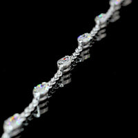 14K White Gold Pear-Shape Drop Necklace with Marquise Cut Lab Diamonds - 5.07 Carat Total Diamond Weight, E-F VVS2 - Covaloro Fine Jewelry