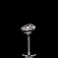 14K White Gold Pear Shape Lab Diamond Martini Stud Earrings - 1.62 Carat Total Weight, E-F Color VS1 Clarity - Covaloro Fine Jewelry