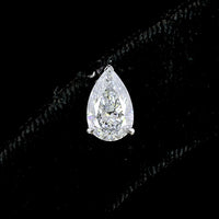 14K White Gold Pear Shape Lab Diamond Stud Earrings - 2.48 Carat Total Weight with D VVS1 and D VVS2 GIA Certified Stones - Covaloro Fine Jewelry
