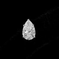 14K White Gold Pear-Shape Lab Diamond Stud Earrings - 4.51 Carats Total Weight (E-F Color, VVS2 Clarity) - Covaloro Fine Jewelry