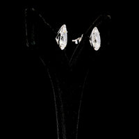 14K White Gold Pear Shape Lab Diamond Stud Earrings - 5.06 Total Carat Weight, E-F Color, VS1 Clarity - Covaloro Fine Jewelry