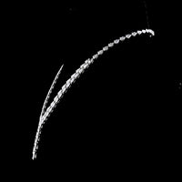 14K White Gold Pear Shape Lariat Necklace with Graduated Lab Diamonds - 31.72 Carat Total Weight, E-F VS1 Clarity - Covaloro Fine Jewelry