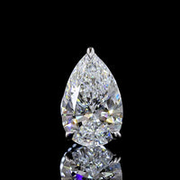 14K White Gold Pear Shape Martini Stud Earrings with 2.04 Carat Total Weight Lab Diamonds - F VS1 Quality - Covaloro Fine Jewelry