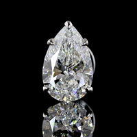 14K White Gold Pear-Shape Stud Earrings with North-South Prong Set Lab Diamonds - 1.45 Carats Total Diamond Weight (D VS1 Clarity, IGI Certified) - Covaloro Fine Jewelry