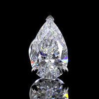 14K White Gold Pear-Shaped Martini Set Lab Diamond Earrings - 1.50 Carat Total Weight (0.75 Carat Each) E-F VS Quality - Covaloro Fine Jewelry