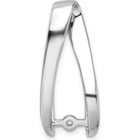 14K White Gold Peg-Set Slide Mounting for 6mm Regular or 8mm Fancy Stones by Oro Pregiato