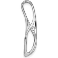 14K White Gold Peg-Set Slide Mounting for 6mm Regular or 8mm Fancy Stones by Oro Pregiato