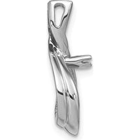 14K White Gold Pendant Mounting for Pearl with Rhodium Plating - Elegant & Timeless Design by Monteluci Fine Jewelry