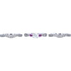 14K White Gold Pink Sapphire Accent Bridal Earrings