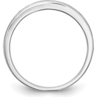 14K White Gold Pink Sapphire Channel Set Band - 0.02 Carat Total Sapphire Weight by 0