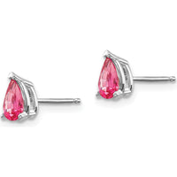 14K White Gold Pink Spinel Stud Earrings - 0.46 Carat Total Gem Weight by Monteluci Fine Jewelry