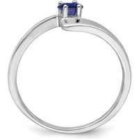 14K White Gold Polished 1-Stone Mother's Ring Mounting by Monteluci Fine Jewelry