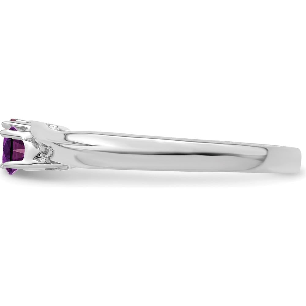 14K White Gold Polished 2-Stone Mother's Ring Mounting - Customizable Design by Monteluci Fine Jewelry