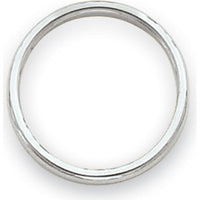 14K White Gold Polished 2mm Stackable Wedding Band Size 6 by 0