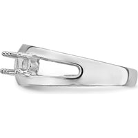 14K White Gold Polished 4-Stone Mother's Ring Mounting by Oro Pregiato