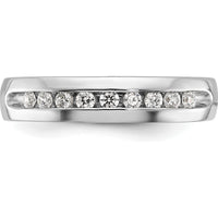 14K White Gold Polished Band Ring Mounting for Custom Stones - 4.5mm Width by Monteluci Fine Jewelry