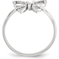 14K White Gold Polished Butterfly Ring by Oro Pregiato