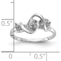 14K White Gold Polished Diamond & Pearl Ring Mounting with Tapered Band - Customizable Design by Monteluci Fine Jewelry