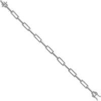14K White Gold Polished Diamond Paperclip Link Bracelet - 1.4 Carats Total Diamond Weight by Oro Pregiato