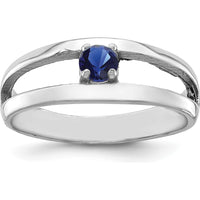 14K White Gold Polished Mother's Ring Mounting - Sizeable, Customizable Design by Oro Pregiato