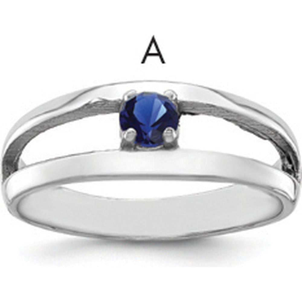 14K White Gold Polished Mother's Ring Mounting - Sizeable, Customizable Design by Oro Pregiato