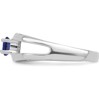 14K White Gold Polished Mother's Ring Mounting - Sizeable, Customizable Design by Oro Pregiato