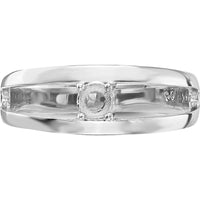 14K White Gold Polished Mother's Ring Mounting - Sizeable, Customizable Design by Oro Pregiato