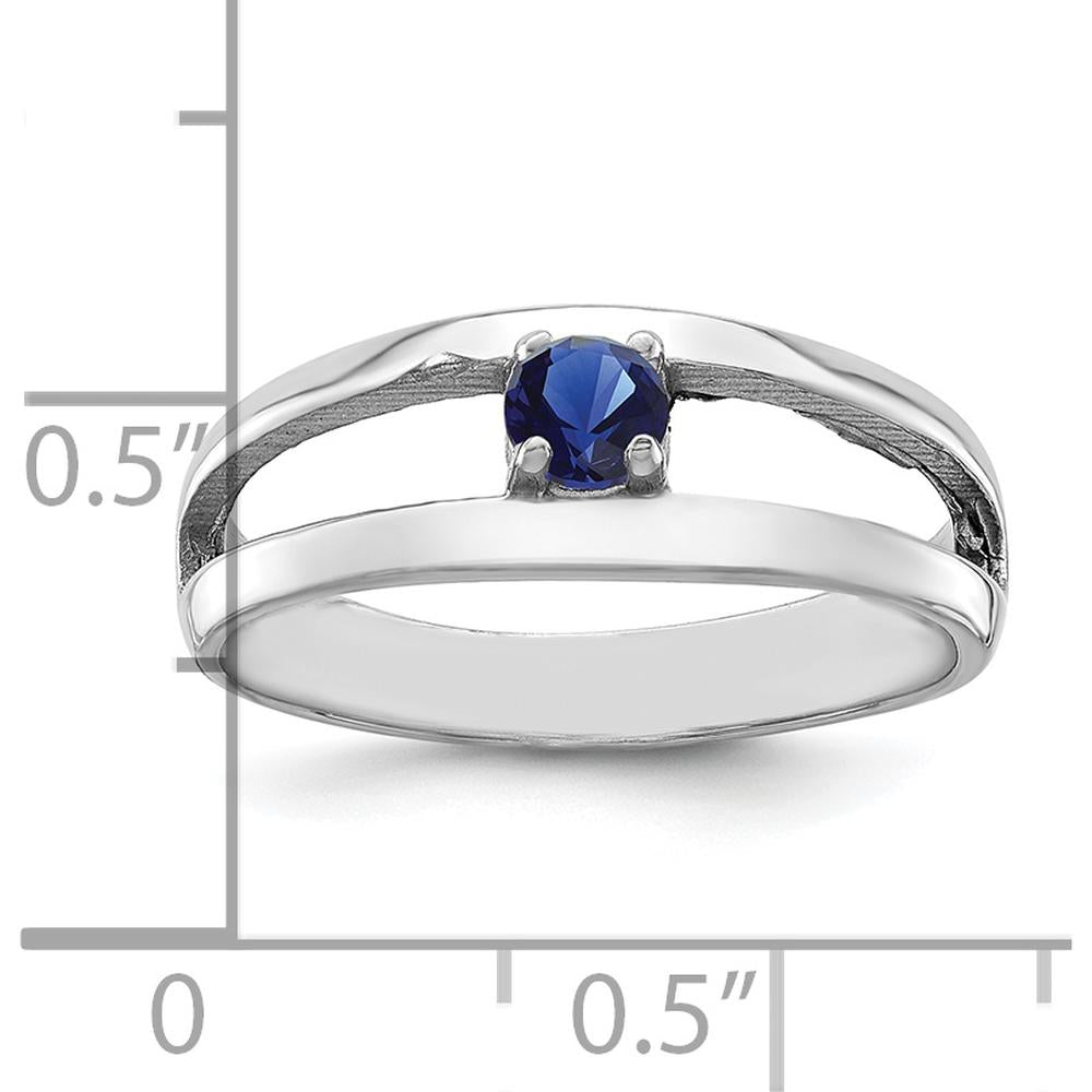 14K White Gold Polished Mother's Ring Mounting - Sizeable, Customizable Design by Oro Pregiato