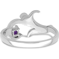 14K White Gold Polished Mother's Ring Mounting with Rhodium Plating by Monteluci Fine Jewelry