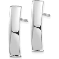 14K White Gold Polished Post Earrings - 21.27mm Drop Style by 0